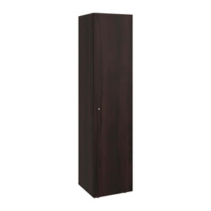 English Elm Wenge Finish Slim Four Shelf Storage Cabinet for Bedroom Hallway or Tight Spaces B062P483763