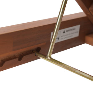 English Elm Christopher Knight Home® - OUTDOOR Chaise Lounge with Acacia Wood Frame and Breathable Mesh Seating for Durable Outdoor Comfort Green,Natural 63.5 L x 31.25 W x 6 H N776P286344G