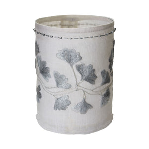 Linen Silver Stitched Ginkgo - Small 625036 Elk Home