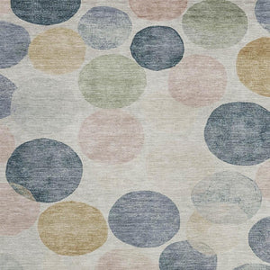 HomeRoots 5' Stylish Geometric Indoor/Outdoor Area Rug in Beige, Navy Blue & Gold - Washable & Durable Design 9' X 12' 625077