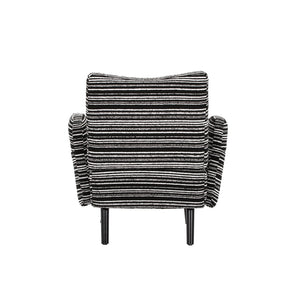 English Elm Modern Bouclé Armchair with High-Density Foam, Side Pocket & Solid Wood Legs for Cozy Reading Spots Black W395P376574