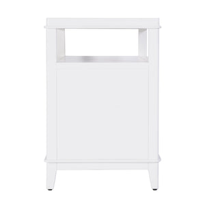 Butler Specialty Butler Highbury 28" Rectangular Wood Nightstand With Open Shelf & 2 Soft-close Drawers In White Smooth White Mdf,Acacia,Pine,Plywood, 6251304-butler