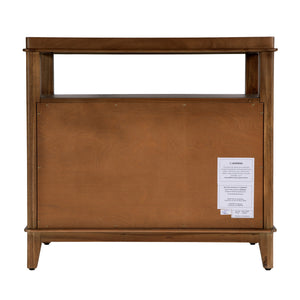 Butler Specialty Butler Highbury 28" Wood Nightstand With 2 Soft-close Drawers & Open Shelf - Modern Elegance In Brown Medium Brown Mdf,Acacia,Pine,Plywood,Veneers 6251489-butler