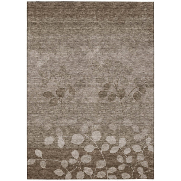 HomeRoots 5' Versatile Floral Indoor Outdoor Area Rug - Durable, Washable, and Perfect for High-Traffic Spaces 8' X 10' 625214