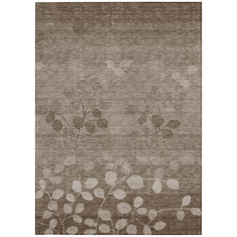 HomeRoots 5' Versatile Floral Indoor Outdoor Area Rug - Durable, Washable, and Perfect for High-Traffic Spaces 8' X 10' 625214