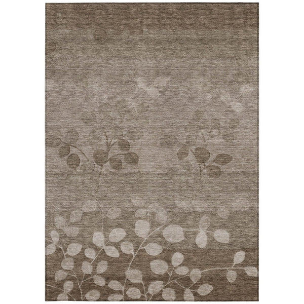 HomeRoots 5' Versatile Floral Indoor Outdoor Area Rug - Durable, Washable, and Perfect for High-Traffic Spaces 10' X 14' 625216