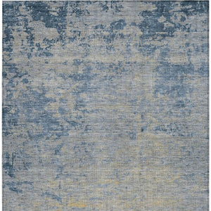 HomeRoots 5' Stylish Navy Blue and Beige Abstract Indoor Outdoor Area Rug for Versatile Home Décor Use 8' X 10' 625226