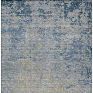 HomeRoots 5' Stylish Navy Blue and Beige Abstract Indoor Outdoor Area Rug for Versatile Home Décor Use 9' X 12' 625227
