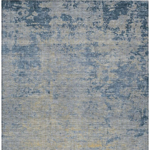 HomeRoots 5' Stylish Navy Blue and Beige Abstract Indoor Outdoor Area Rug for Versatile Home Décor Use 9' X 12' 625227