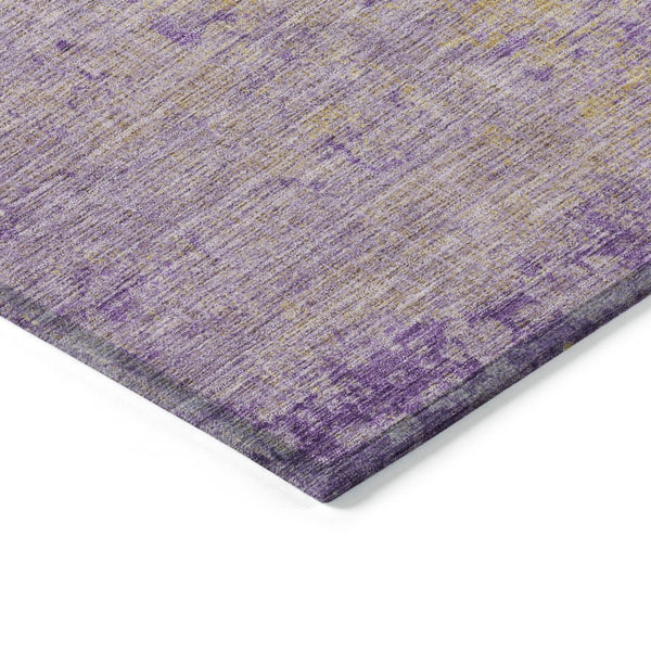 HomeRoots 5' Purple and Beige Abstract Area Rug - Durable, Washable Design for Indoor and Outdoor Spaces 8' X 10' 625232