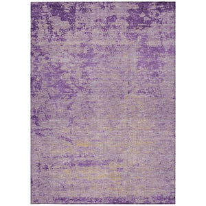 HomeRoots 5' Purple and Beige Abstract Area Rug - Durable, Washable Design for Indoor and Outdoor Spaces 8' X 10' 625232