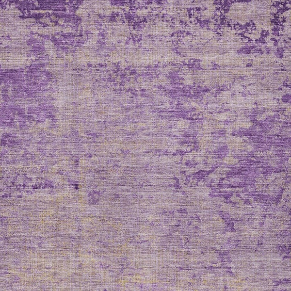 HomeRoots 5' Purple and Beige Abstract Area Rug - Durable, Washable Design for Indoor and Outdoor Spaces 9' X 12' 625233
