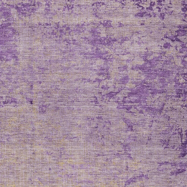 HomeRoots 5' Purple and Beige Abstract Area Rug - Durable, Washable Design for Indoor and Outdoor Spaces 10' X 14' 625234