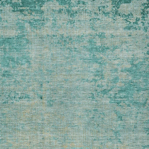 HomeRoots 5' Teal Blue and Wheat Abstract Area Rug - Stylish, Washable, Durable for Indoor and Outdoor Use 8' X 10' 625238