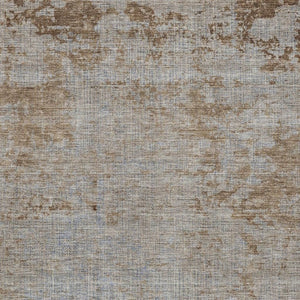 HomeRoots 5' Abstract Taupe and Denim Blue Washable Area Rug for Indoor and Outdoor Spaces – Durable Style 9' X 12' 625245