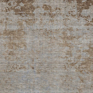 HomeRoots 5' Abstract Taupe and Denim Blue Washable Area Rug for Indoor and Outdoor Spaces – Durable Style 10' X 14' 625246