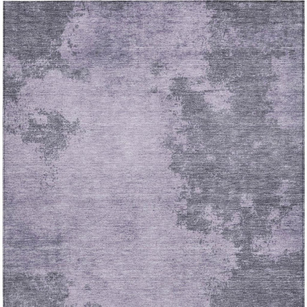 HomeRoots 5' X 8' Contemporary Purple and Gray Abstract Washable Area Rug for Indoor and Outdoor Spaces 625284