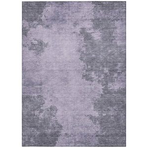 HomeRoots 5' X 8' Contemporary Purple and Gray Abstract Washable Area Rug for Indoor and Outdoor Spaces 625284