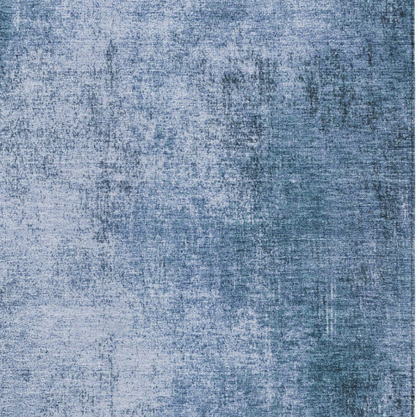 HomeRoots 8' X 10' Blue Abstract Washable Rug - Durable, Stylish Indoor/Outdoor Area Mat for High Traffic Spaces 625304