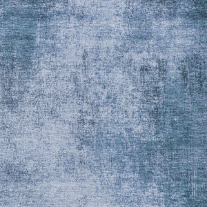 HomeRoots 9' Durable Abstract Blue and Sky Blue Area Rug - Washable for Indoor and Outdoor High-Traffic Spaces 625305