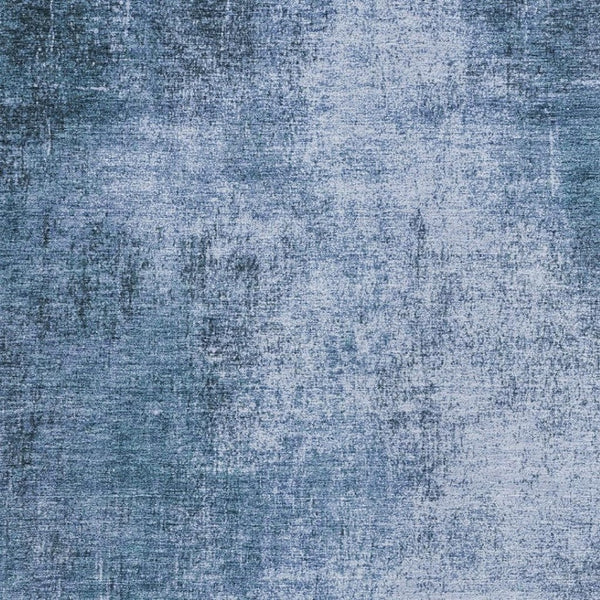 HomeRoots 9' Durable Abstract Blue and Sky Blue Area Rug - Washable for Indoor and Outdoor High-Traffic Spaces 625305