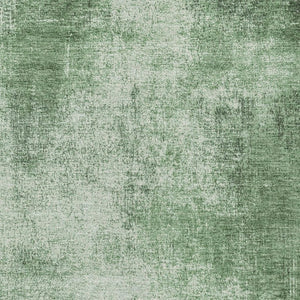 HomeRoots 5' Green & Charcoal Abstract Washable Area Rug - Durable, Stylish for Indoor & Outdoor Use, Easy Care! 625308