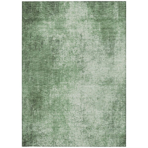 HomeRoots 8' X 10' Green and Charcoal Abstract Rug - Stylish, Durable, Washable for Indoor & Outdoor Spaces! 625310