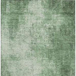 HomeRoots 10' Abstract Washable Indoor Outdoor Area Rug - Green & Charcoal Modern Design, Durable & Stylish 625312