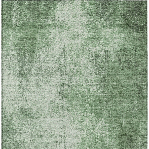 HomeRoots 10' Abstract Washable Indoor Outdoor Area Rug - Green & Charcoal Modern Design, Durable & Stylish 625312