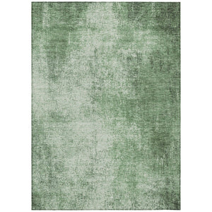 HomeRoots 10' Abstract Washable Indoor Outdoor Area Rug - Green & Charcoal Modern Design, Durable & Stylish 625312