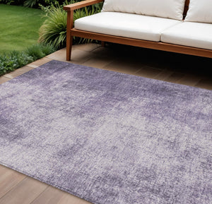 HomeRoots 5' X 8' Stylish Lavender & Lilac Abstract Washable Area Rug for Indoor/Outdoor Versatility & Durability 625314