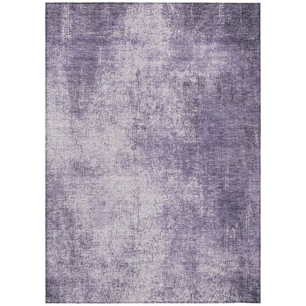 HomeRoots 5' X 8' Stylish Lavender & Lilac Abstract Washable Area Rug for Indoor/Outdoor Versatility & Durability 625314