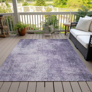 HomeRoots 5' X 8' Stylish Lavender & Lilac Abstract Washable Area Rug for Indoor/Outdoor Versatility & Durability 625314
