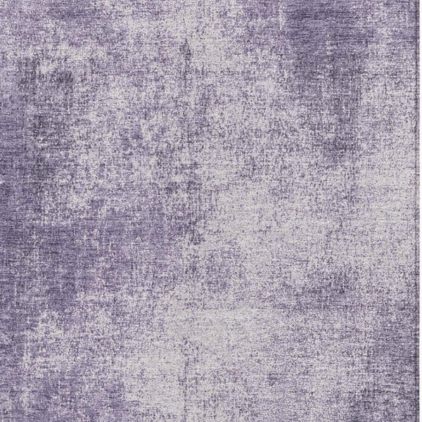 HomeRoots 8' X 10' Abstract Lavender and Lilac Washable Rug - Indoor/Outdoor, Durable & Easy-Care Design 625316