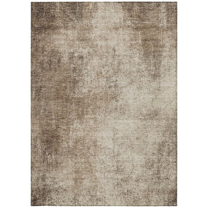 HomeRoots 9' Taupe and Brown Abstract Washable Area Rug - Indoor/Outdoor Versatile, Durable, and Stylish! 625323