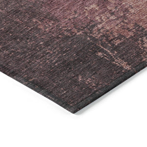 HomeRoots 5' X 8' Coral and Mauve Abstract Area Rug – Stylish, Washable, Versatile for Indoor & Outdoor Spaces 625332