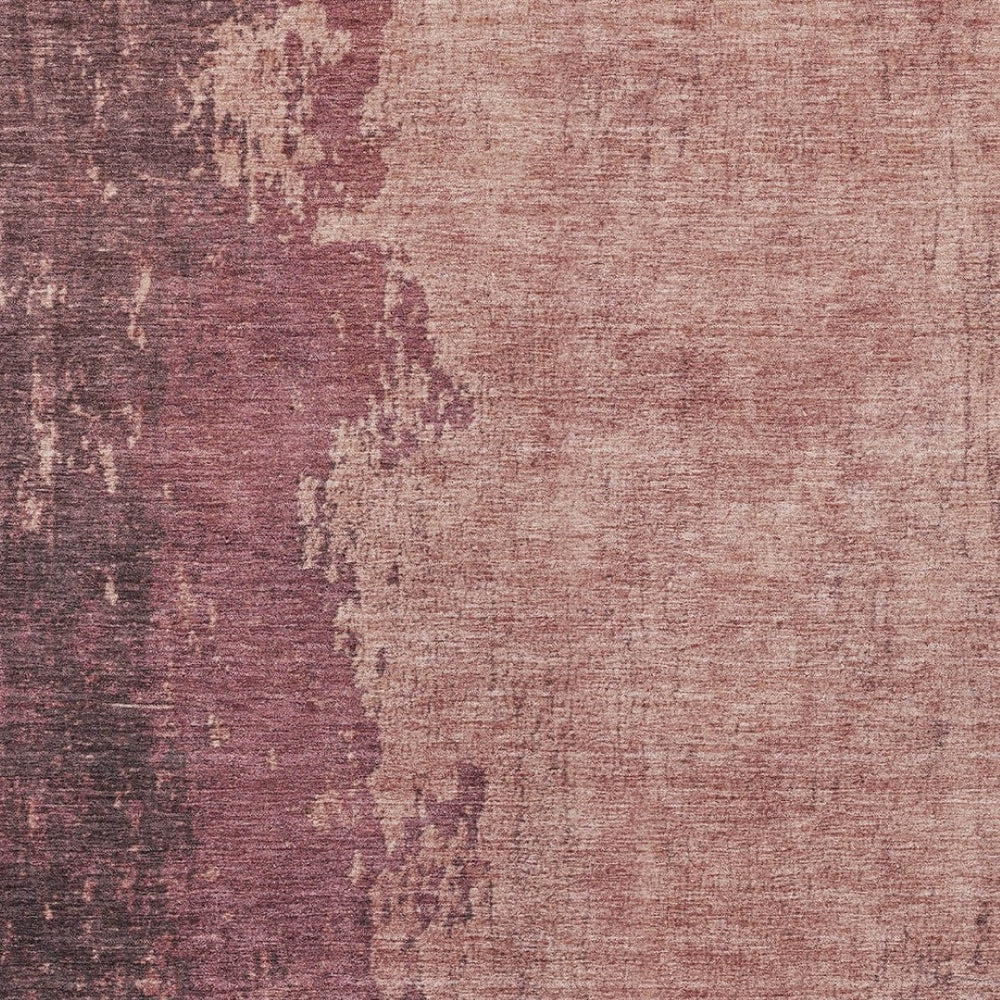 HomeRoots 10' X 14' Coral and Mauve Abstract Rug – Stylish, Washable, Durable for Indoor/Outdoor Use & High Traffic 625336