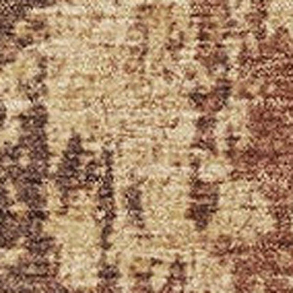 HomeRoots 5' X 8' Abstract Rust and Copper Washable Area Rug - Durable, Stylish for Indoor & Outdoor Use! 625344