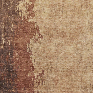 HomeRoots 5' X 8' Abstract Rust and Copper Washable Area Rug - Durable, Stylish for Indoor & Outdoor Use! 625344