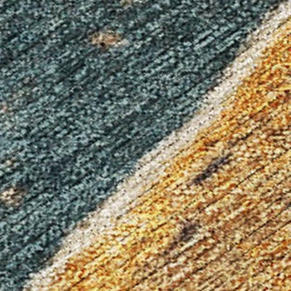 HomeRoots 5' X 8' Linen Charcoal Abstract Washable Area Rug - Stylish, Durable, Indoor/Outdoor Essential! 625422