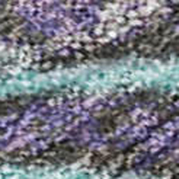 HomeRoots 8' X 10' Teal Blue & Charcoal Abstract Rug - Washable, Durable, Stylish for Indoor & Outdoor Spaces 625460
