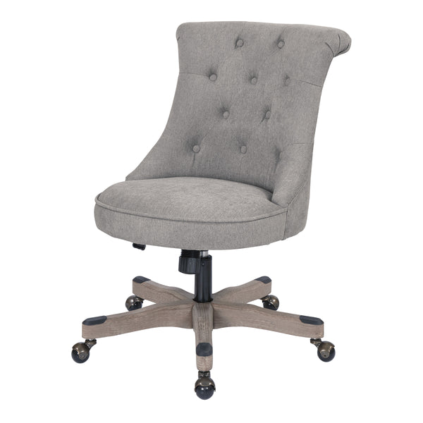 OSP Home Furnishings Hannah Tufted Office Chair Fog