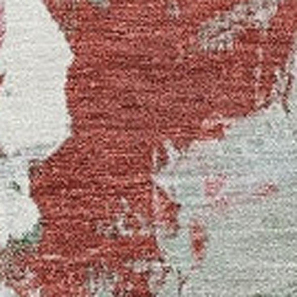 HomeRoots 9' X 12' Blush & Green Abstract Washable Area Rug – Stylish, Stain-Resistant for Indoor/Outdoor Use! 625611