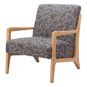 HomeRoots 27" Gray Upholstered Arm Chair - Stylish Comfort, Durable Design, Versatile Accent for Any Room 625635
