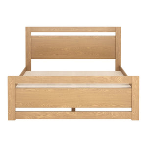 HomeRoots Brown Wood Queen Bed Frame - Modern Minimalist Platform Design for Stylish Comfort & Support 625646