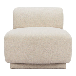 HomeRoots 34" Beige Upholstered Side Chair - Modern Comfort With Durable Design for Any Space, No Assembly Needed! 625665