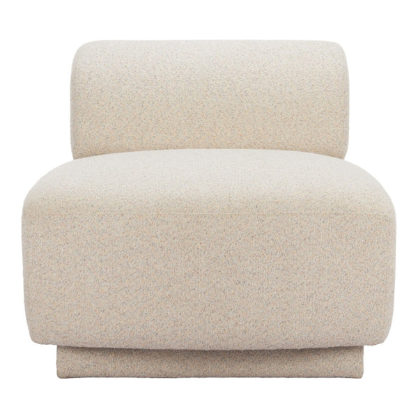 HomeRoots 34" Beige Upholstered Side Chair - Modern Comfort With Durable Design for Any Space, No Assembly Needed! 625665