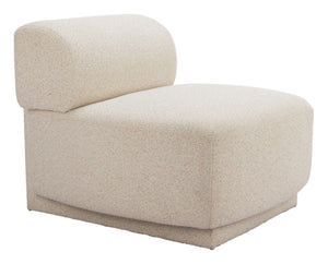 HomeRoots 34" Beige Upholstered Side Chair - Modern Comfort With Durable Design for Any Space, No Assembly Needed! 625665