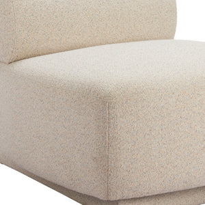 HomeRoots 34" Beige Upholstered Side Chair - Modern Comfort With Durable Design for Any Space, No Assembly Needed! 625665