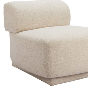 HomeRoots 34" Beige Upholstered Side Chair - Modern Comfort With Durable Design for Any Space, No Assembly Needed! 625665